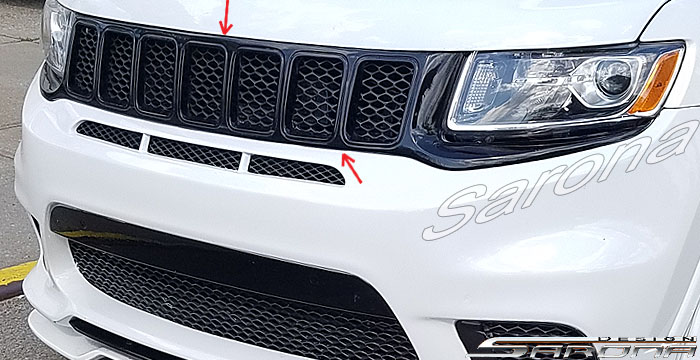 Custom Jeep Grand Cherokee  SUV/SAV/Crossover Grill (2011 - 2013) - $440.00 (Part #JP-019-GR)